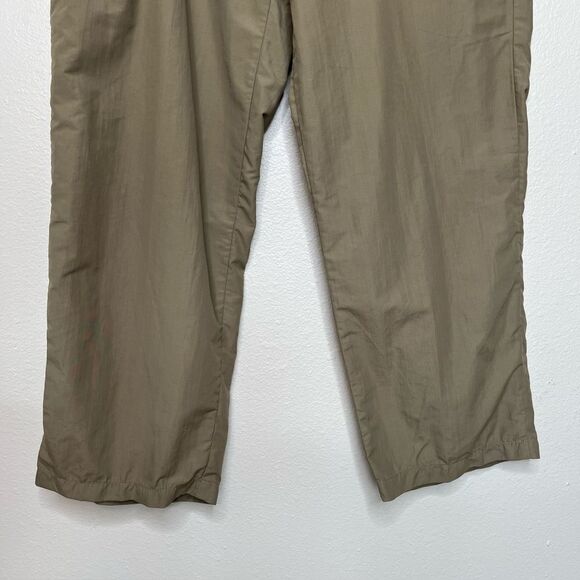 LL Bean Khaki Tan Hiking Pants Cargo Utility Side Elastic Women Size Large Reg - Picture 4 of 14